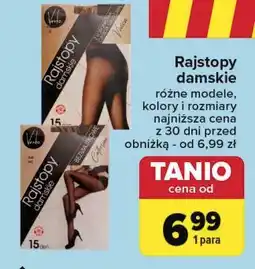Carrefour Rajstopy damskie z elastanem 15 den Vento oferta
