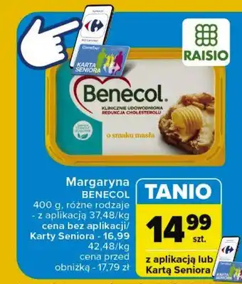 Carrefour Margaryna Benecol o smaku masła Benecol raisio oferta