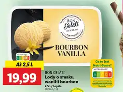 Lidl BON GELATI Lody o smaku wanilii bourbon oferta