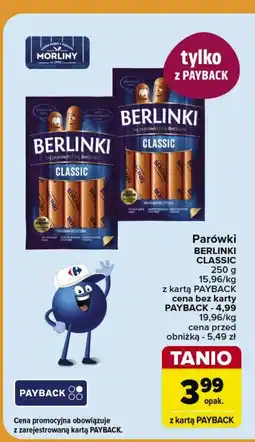 Carrefour Market Parówki classic Morliny berlinki oferta