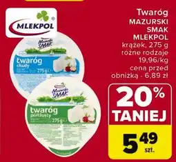 Carrefour Twaróg lekki Mlekpol mazurski smak oferta