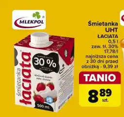 Carrefour Śmietanka 30 % Łaciata oferta