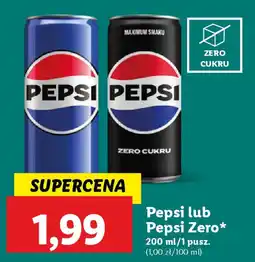 Lidl Pepsi lub Pepsi Zero oferta
