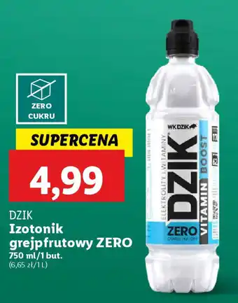 Lidl DZIK Izotonik grejpfrutowy ZERO oferta