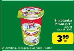 Carrefour Express Śmietanka 30 % Zott primo oferta