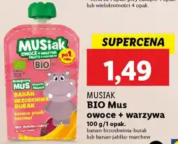 Lidl MUSIAK BIO Mus owoce + warzywa oferta