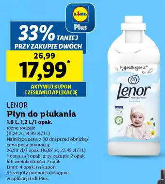 Lidl LENOR Płyn do płukania oferta