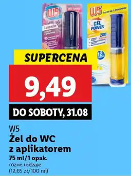 Lidl W5 Żel do WC z aplikatorem oferta
