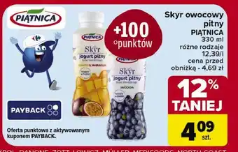 Carrefour Market Jogurt typu islandzkiego jagoda Piątnica skyr oferta