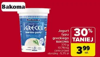 Carrefour Market Jogurt naturalny Bakoma grecki oferta