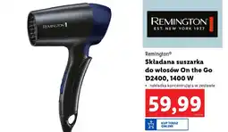 Lidl Remington Składana suszarka do włosów On the Go D2400 1400W oferta