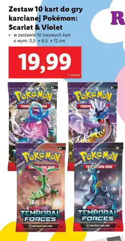 Lidl Zestaw 10 kart do gry karcianej Pokémon: Scarlet & Violet oferta