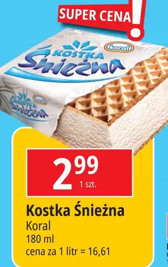 E.Leclerc Lód śmietankowy Koral Kostka Śnieżna oferta