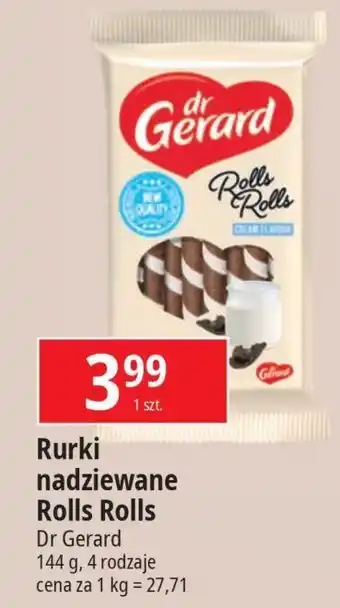 E.Leclerc Rurki waflowe rolls z kremem śmietankowym Dr Gerard oferta