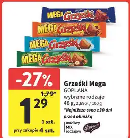Intermarche Wafelek toffi w czekoladzie mlecznej Grześki Mega oferta