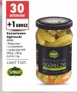 Intermarche Ogóreczki konserwowe z czosnkiem Smak oferta