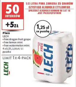 Intermarche Piwo Lech Free Dragon Fruit Grape oferta