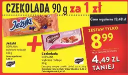 Intermarche Czekolada mleczna Goplana oferta