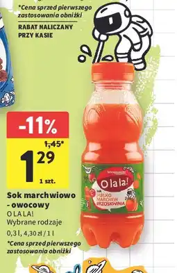 Intermarche Sok jabłko marchew brzoskwinia O La La! oferta