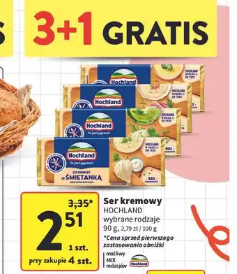 Intermarche Ser kremowy ze śmietanką Hochland oferta