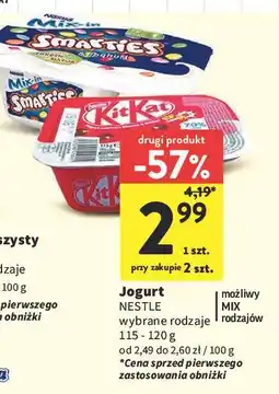 Intermarche Jogurt Smarties oferta
