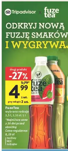 Intermarche Napój green tea watermelon & mint Fuzetea oferta