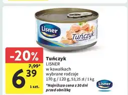 Intermarche Tuńczyk w kawałkach sosie własnym Lisner oferta