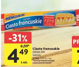 Intermarche Ciasto francuskie xxl Henglein oferta