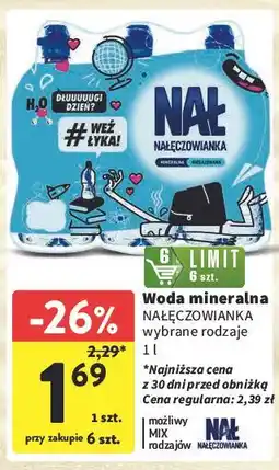 Intermarche Woda niegazowana Nałęczowianka oferta