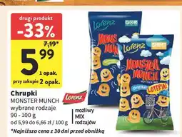 Intermarche Chrupki original Lorenz Monster Munch oferta