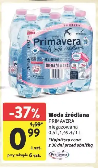 Intermarche Woda niegazowana Primavera oferta