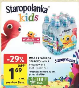 Intermarche Woda niegazowana Staropolanka Kids oferta