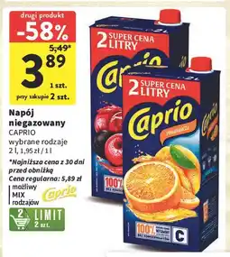 Intermarche Napój pomarańczowy Caprio oferta