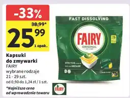 Intermarche Tabletki do zmywarek lemon Fairy All In 1 oferta
