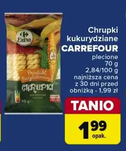 Carrefour Market Chrupki kukurydziane plecione bezglutenowe Carrefour oferta