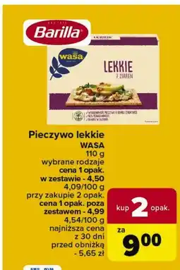 Carrefour Market Pieczywo lekkie 7 ziaren Wasa oferta