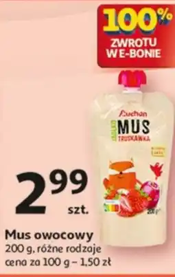 Auchan Mus owocowy oferta