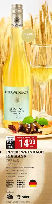 Biedronka Wino Peter Weinbach Riesling oferta