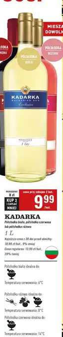 Biedronka Wino Kadarka Exclusive Semi Sweet oferta