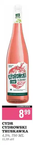 Biedronka Cydr truskawka Cydrowski oferta