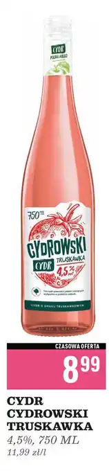 Biedronka Cydr truskawka Cydrowski oferta