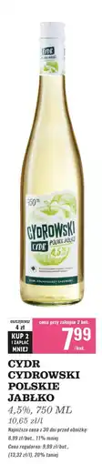 Biedronka Cydr polskie jabłko Cydrowski oferta