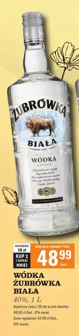 Biedronka Wódka Żubrówka Biała oferta