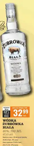 Biedronka Wódka Żubrówka Biała oferta