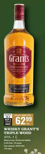 Biedronka Whisky Grant's Triple Wood oferta