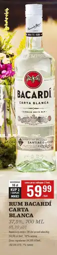 Biedronka Rum Bacardi Carta Blanca oferta