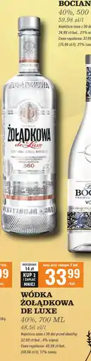 Biedronka Wódka Żołądkowa Gorzka De Luxe oferta