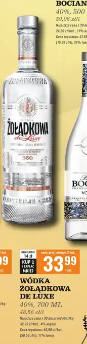 Biedronka Wódka Żołądkowa Gorzka De Luxe oferta