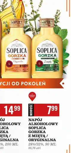 Biedronka Liker 28% Soplica Gorzka Z Miętą oferta