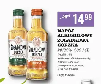 Biedronka Wódka Żołądkowa Gorzka Tradycyjna oferta